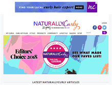 Tablet Screenshot of m.naturallycurly.com